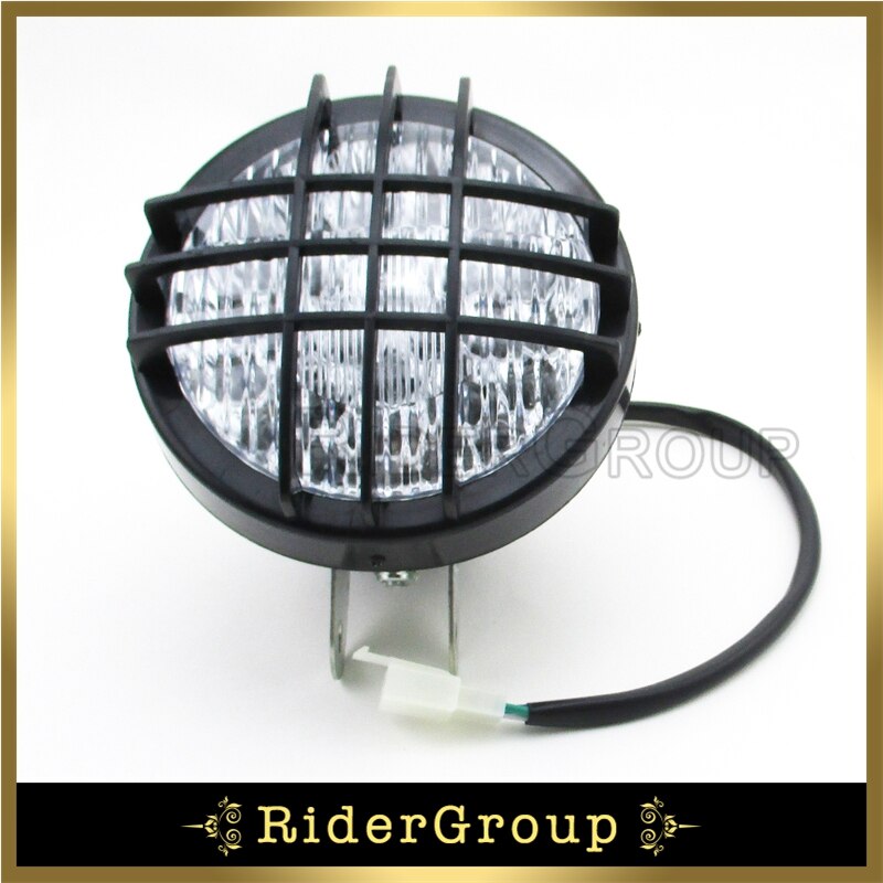 12V LED Front Head Light Headlight For 50cc 70 90 110cc 125cc 150cc 200cc Quad 4 Wheeler Go Kart ATV Roketa Taotao Kazuma Sunl