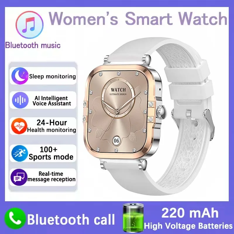 Nuovo Per Huawei FIT3 Astuto Della Vigilanza Delle Donne 1.75 "AMOLED Frequenza Cardiaca Donne Monitor di Salute Impermeabile Sport Bluetooth Chiamata Orologio Intelligente: Black