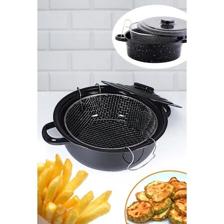Essan de fuego y no-Stick freidora Fry olla
