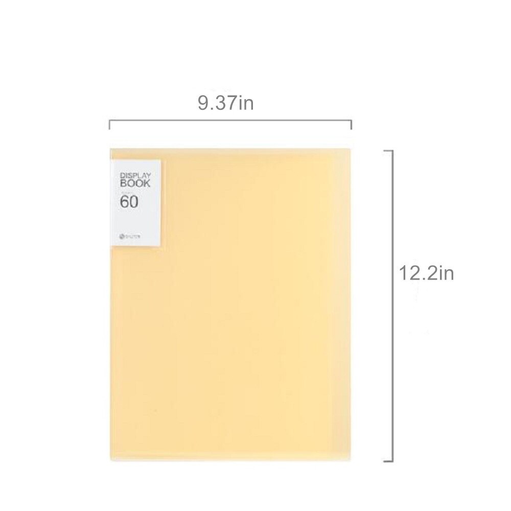 A4 Display Boek 40/60 Pagina Transparante Insert Map Document Opbergtas Voor Bank Bestand Kantoor Werkplek Familie