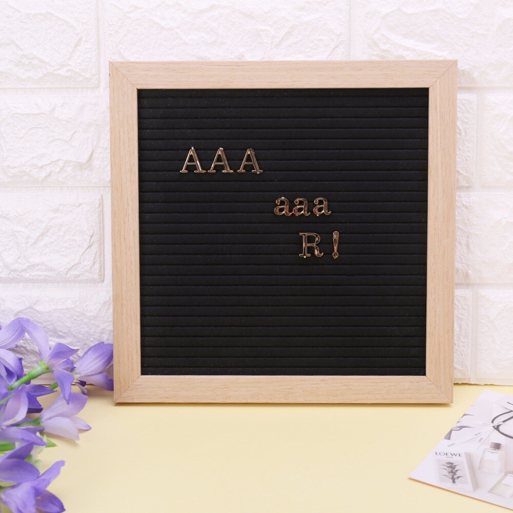 NNRTS Golden 120 Pcs Characters For Felt Letter Board Numbers Changeable Letter Board Words School Office Supplies