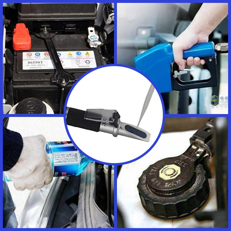 4 in 1 bilbatteri refraktometer motor vätska glykol fryspunkt urea adblue automotive frostskydd refraktometer mätare