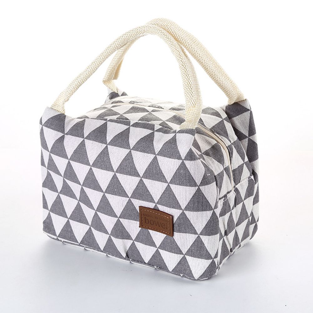 Tragbare Isolierte Leinwand Kasten Tote Tasche Thermische Kühler Lebensmittel Mittagessen Taschen Lunchbox Picknick Lebensmittel Tasche Für Frauen freundlicher Männer: D