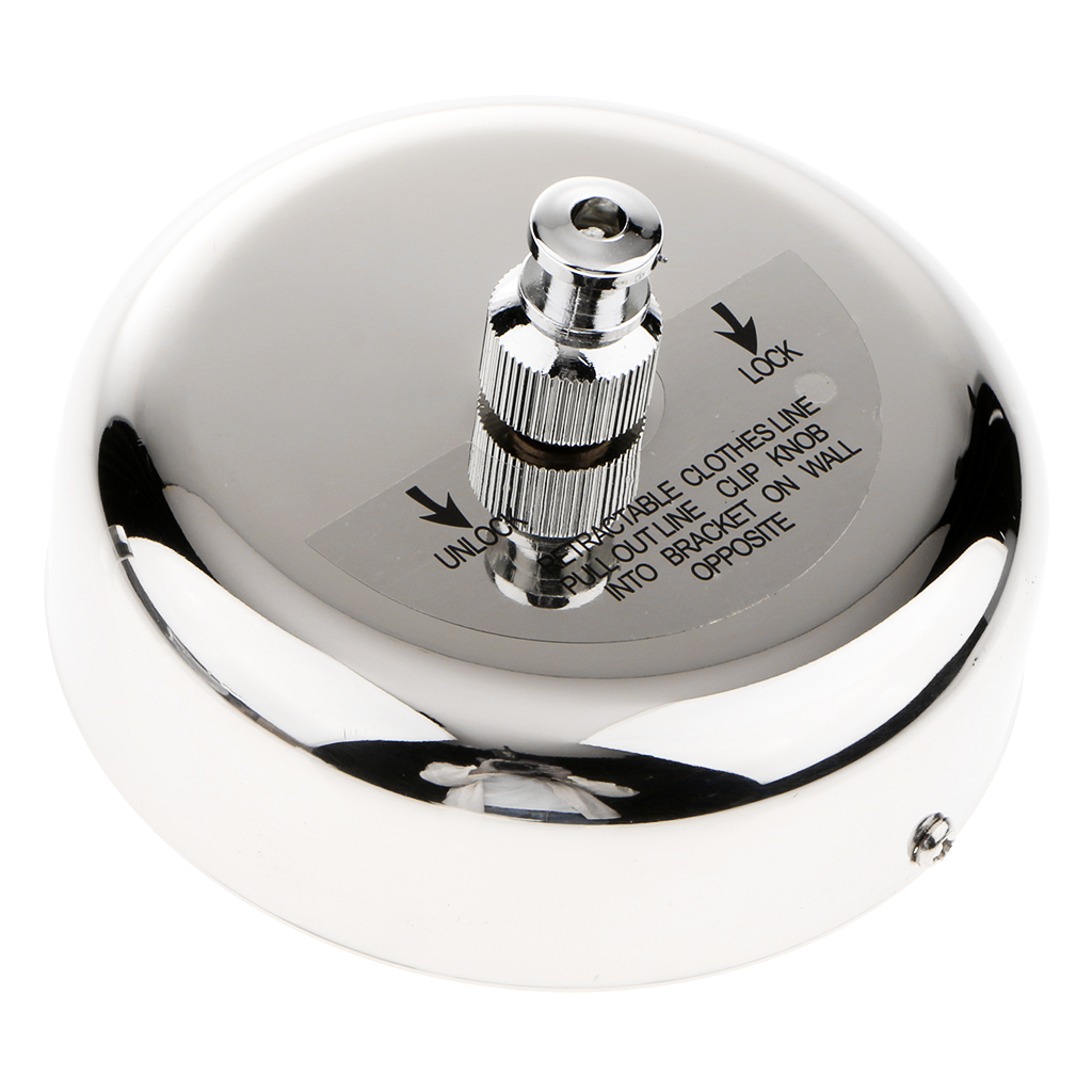 Infällbar metall klädstreck tyg snöre rep badrum torkställning: Silver-