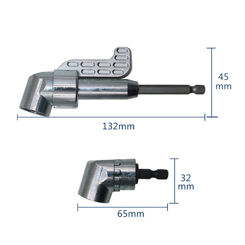 Adjustable 105 Degree Right Angle Driver Screwdriver Hand Tools Set 1/4 Hex Shank For Power Drill Screwdriver Bits Tools