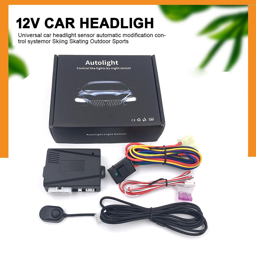 1einstellen 12V Universal- Auto Automatische Scheinwerfer Sensor Kontrolle Schalter Änderung Scheinwerfer Kontrolle System