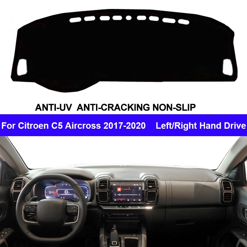 Auto Auto Inner Dashboard Cover Voor Citroen C5 Aircross Center Console Protector Tapijt Dashmat Verminderen Zon