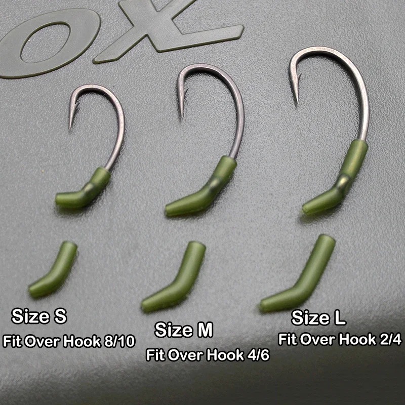 30pcs Carp Fishing Hook Kickers D Rig Kicker Aligners Hooks Sleeves Rigs All Colors Accessories End Terminal Tackle