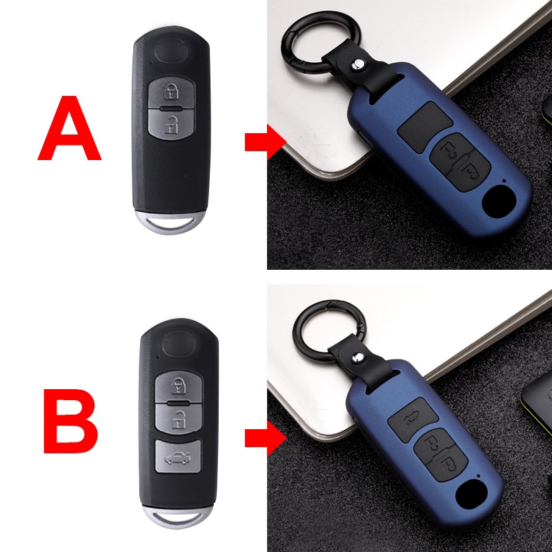 ABS+Silicone Car Remote Key Case Fob Cover For Mazda 2 3 6 Atenza Axela CX-3 CX3 CX-5 CX5 CX 5 CX7 CX8 CX9 MX5