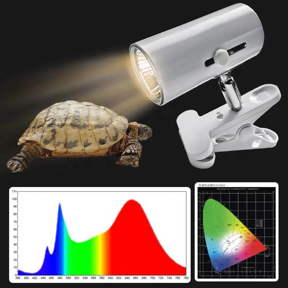 25/50/75W UVA+UVB Reptile Lamp Bulb Turtle Basking UV Light Bulbs Heating Lamp Full Spectrum Sunlamp for Amphibians Lizards