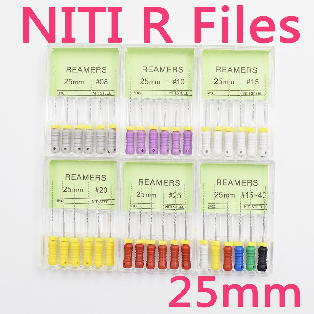 10 æsker tandlægematerialer tandlægeinstrumenter håndbrug niti stål r filer rodkanal endo filer dental håndfiler niti stål
