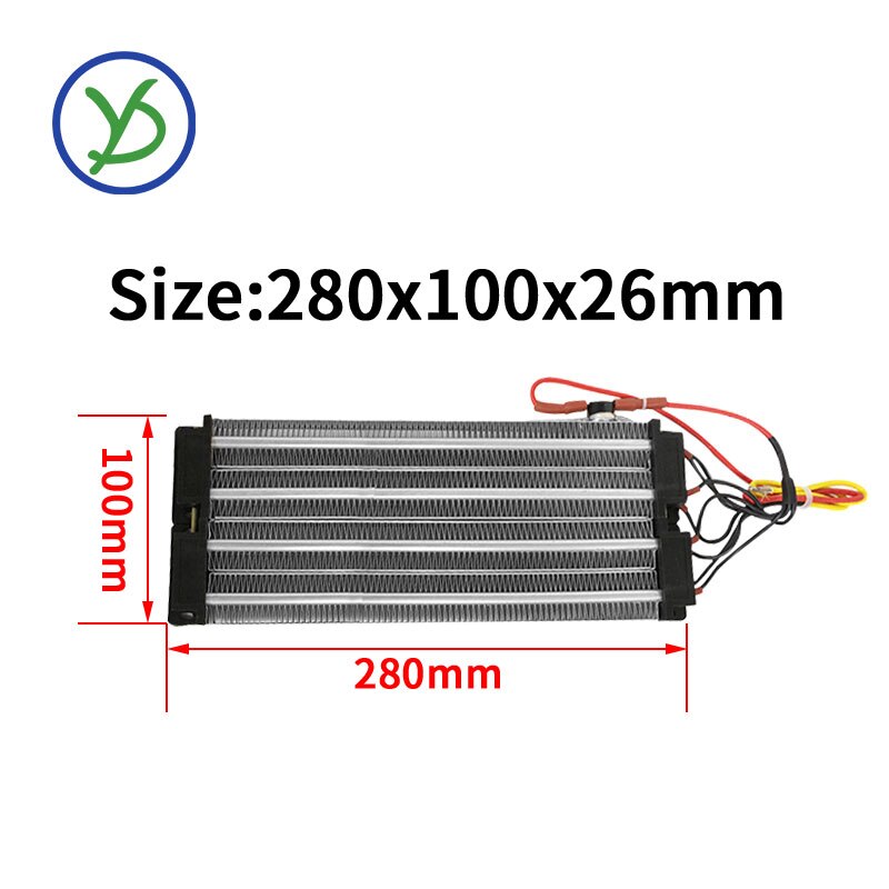 2500W ACDC 220V Industrial heater PTC ceramic air heater constant temperature heating element 280*102mm