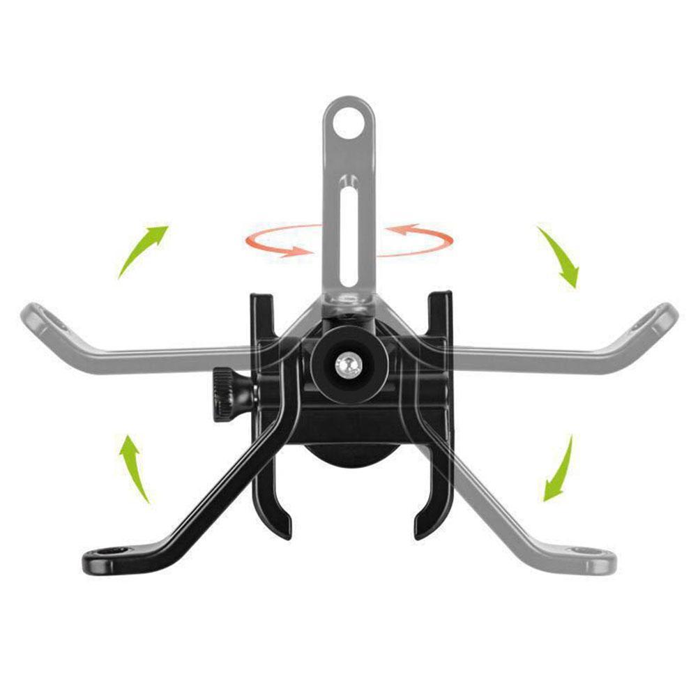 Aluminium Motorfiets Fiets Telefoon Houder Fiets Gps Beugel Bike Ondersteuning Clip Spiegel Fietsstuur Mobiele Telefoon Houder