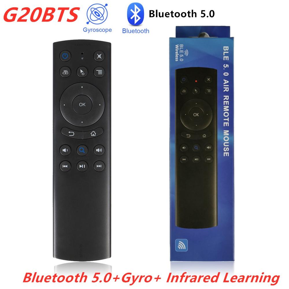 G20BTS Bluetooth 5,0 Air Maus IR Lernen Gyro Smart fernbedienung BLE 5,0 Wireless remote für AM6 PLUS Android TV box vsG50s