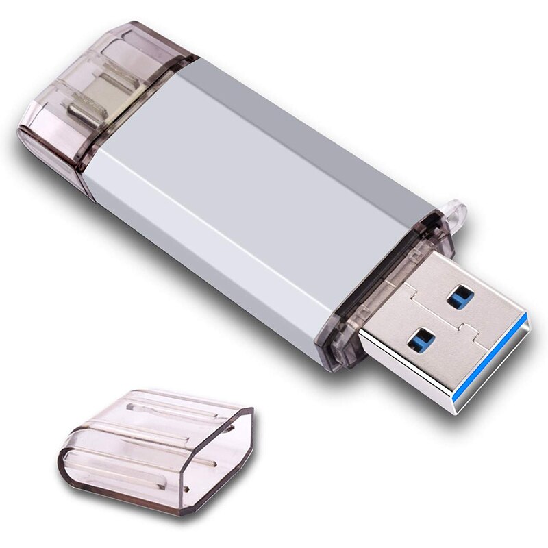 USB Flash Drive 3 IN 1 USB3.0 &amp; Type C OTG Pen Drive 32GB 64GB 128GB 256GB 512GB High Speed USB Stick Pendrives