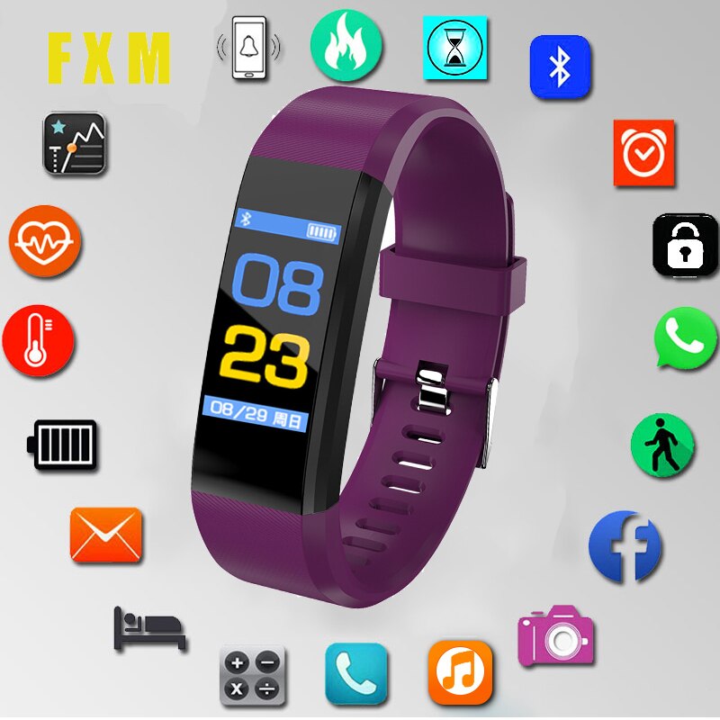 Elektronische Horloge Mannen Vrouwen Hartslagmeter Bloeddruk Fitness Tracker Smartwatch Kind Sport Horloge Kerstcadeau