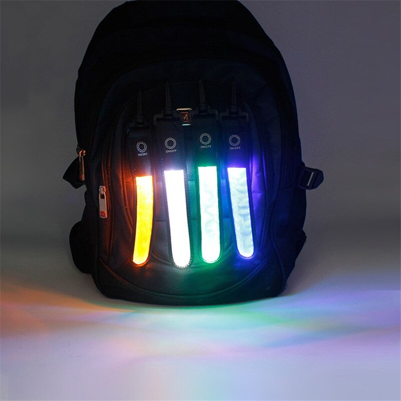 LED Licht Reflektierende Gürtel Gurt Nacht Ich bin Freien Zubehör Reflektierende Beleuchtung Anhänger Dekor Sport Sicherheit Tasche Anhänger