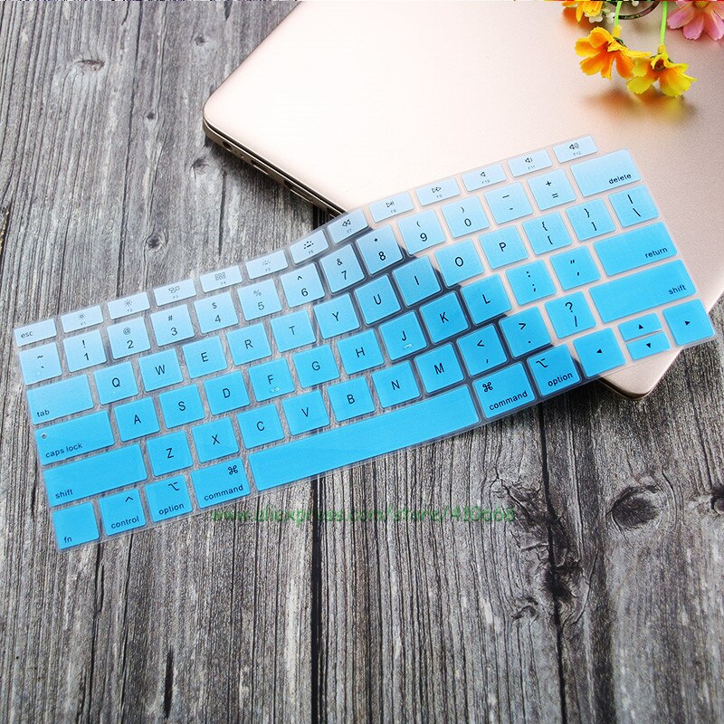 Silicone Waterproof Dust-Proof Keyboard Cover Protective Skin For MacBook Air 13 inch Release A1932 Touch ID US Layout