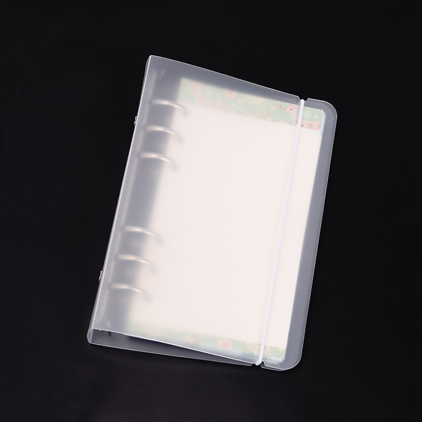 A5 A6 Notebook Accessory Sheet Shell Office School Stationery Transparent Concise 6 Holes Binder Planner Cover