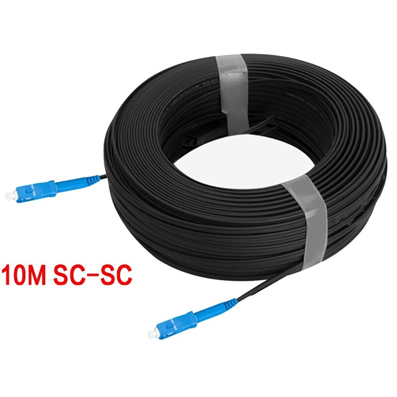 Single Mode Simplex Fiber Optic Patch Cord Optical Patch Cable Indoor Cable Fiber Optic Cable: 10m SC-SC