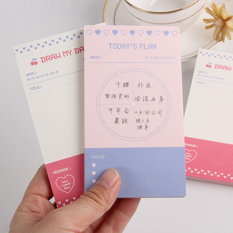 Simple Planners Can Tear Small Notebook Daily Message Notepad Weekly Office School Planner Today's Plan Pocket Planner