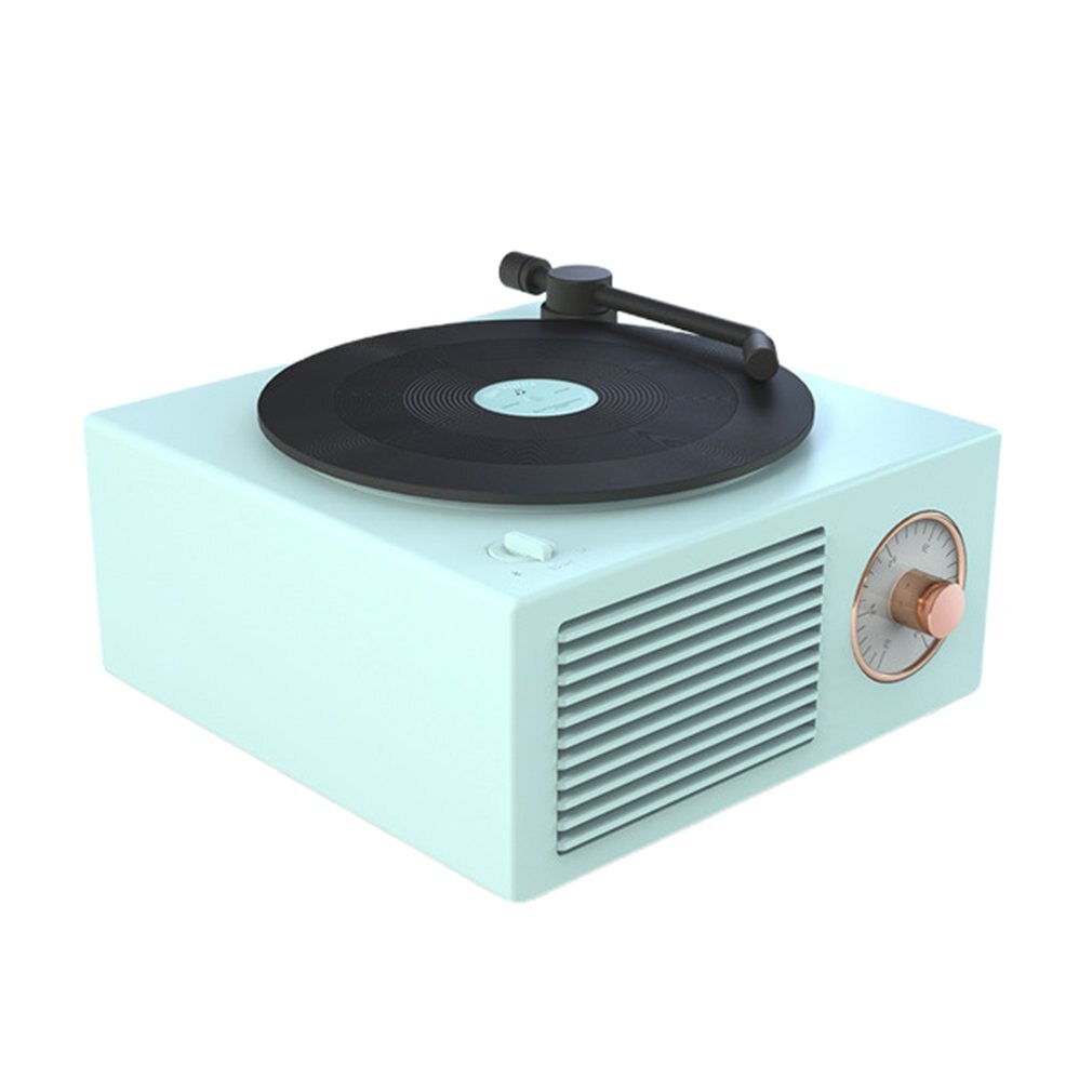Vinyl Platenspeler Speaker Draadloze Draagbare Mini Staal Retro Atomic Speaker Radio Cassette Recorder