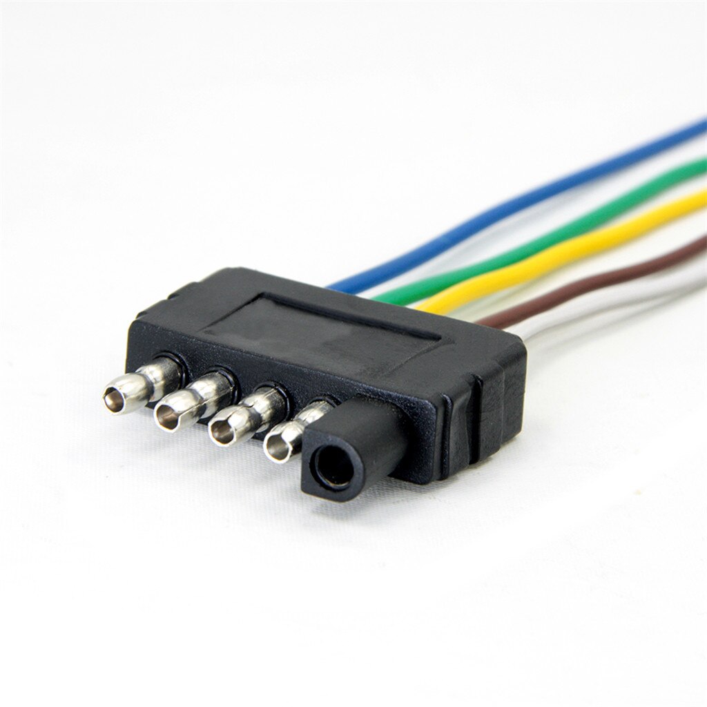 5 Way Trailer Flat Plug 960mm Wiring Harness Connection Kit for Boat Car RV