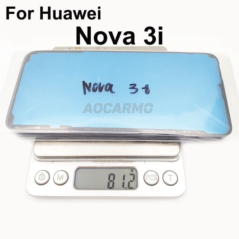 Aocarmo Voor Huawei Nova 3i Terug Frame Batterij Cover Lijm Achter Deur Sticker Lijm Tape