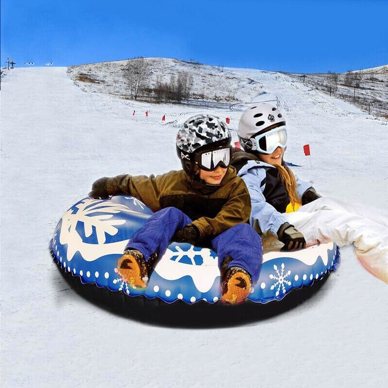 Schnee Rohr für Winter Spaß Aufblasbare 47 Zoll Schwere Schnee Schlitten Skifahren Lieferungen X85