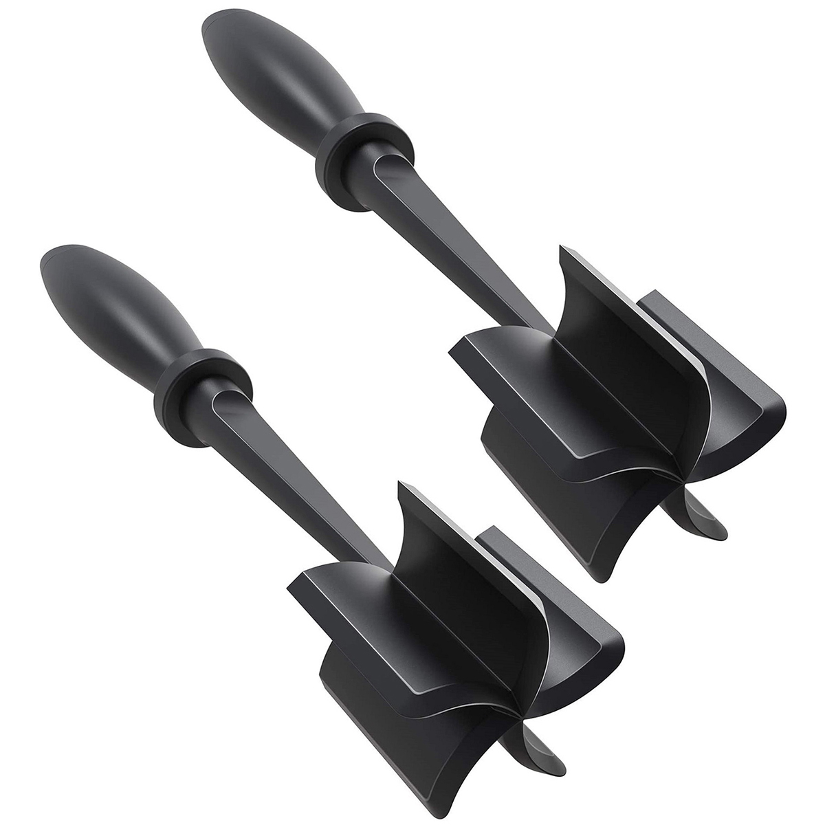 1/2 Stuks Vlees Chopper Gemalen Rundvlees Stamper Agitator Spatel Voor Hamburger Gehakte Aardappelstamper Cutter Mixer Tool keuken Gadget: green