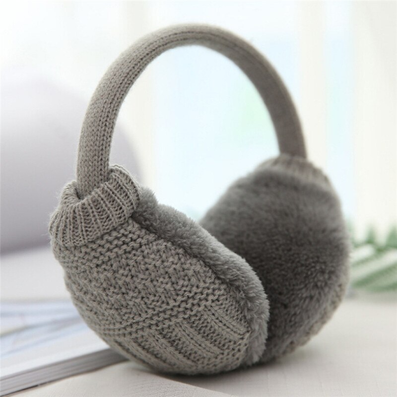 1PCS Winter Warm Knitted Earmuffs Children Ear Muffs For Boy Earmuffs For Girls Baby Ear Warmers 3 Colors