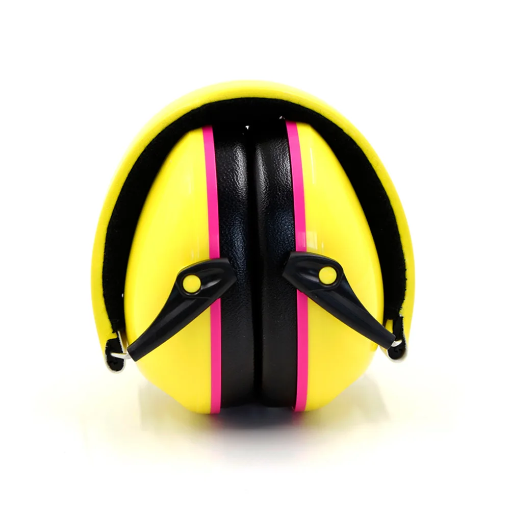 Foldable Hearing Protection Ear Muffs Noise Cancelling Earmuff for Kids Child: Yellow