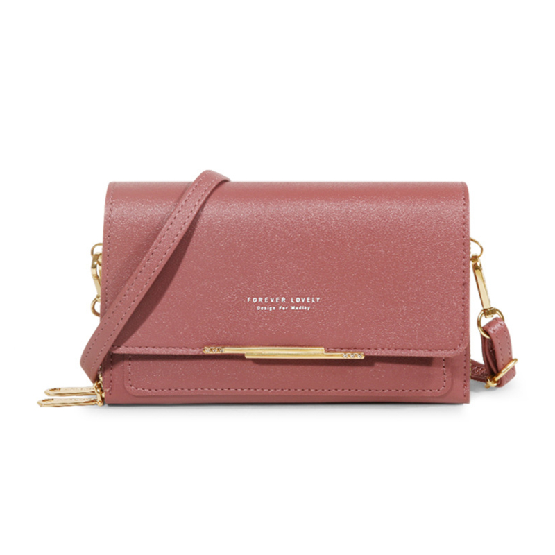 Women's Wallet Korean Handbag Multi Card Large Capacity Casual Shoulder Bag Mobile Phone Packet Style: Dark Grey