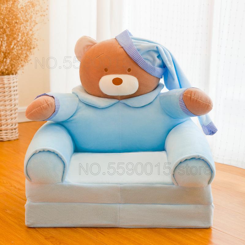 Silla Mona niños sofá taburete plegable de dibujos animados para niños sofá taburete de bebé se puede lavar silla lavable para niños: 7