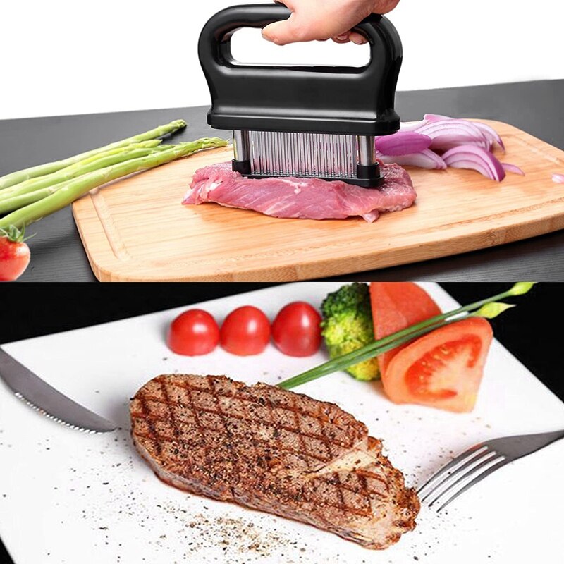 Tenderizer, 48 Stainless Steel Ultra Sharp Needle Blade Tenderizer for Tenderizing Steak, Durable Baking Accessories