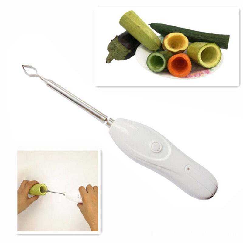 Electric Scraping Scale Machine Stainless Steel Electric Scraping Vegetable Drill Vegetable Fruit Corer Spiralizer With Handle