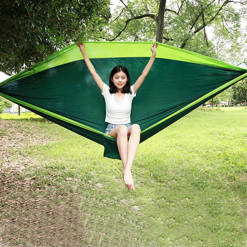 300*200 Sleeping Hammock 2-3 People Hamak Garden Swing Hanging Chair Bed Outdoor Hamacas Camping Goods + loop tree belt