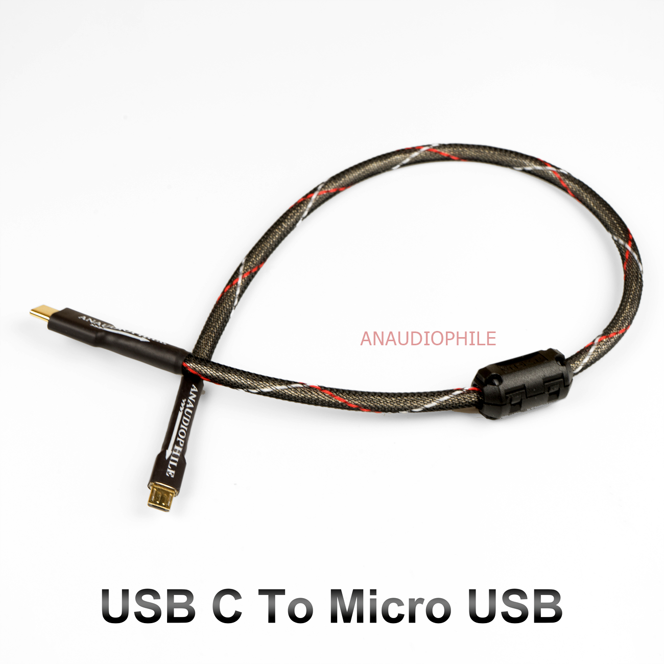 HiFi USB C To Micro USB Cable Sliver Plated USB Type C To Micro USB Audio Data Cable 5N