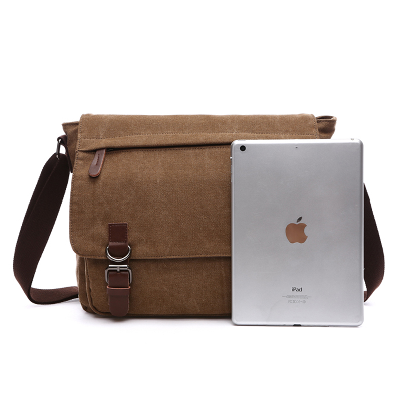 Männer Leinwand Umhängetasche Vintage Business Casual Reise Schulter Tasche Laptop Umhängetaschen Für Mann Bolso Hombre Retro
