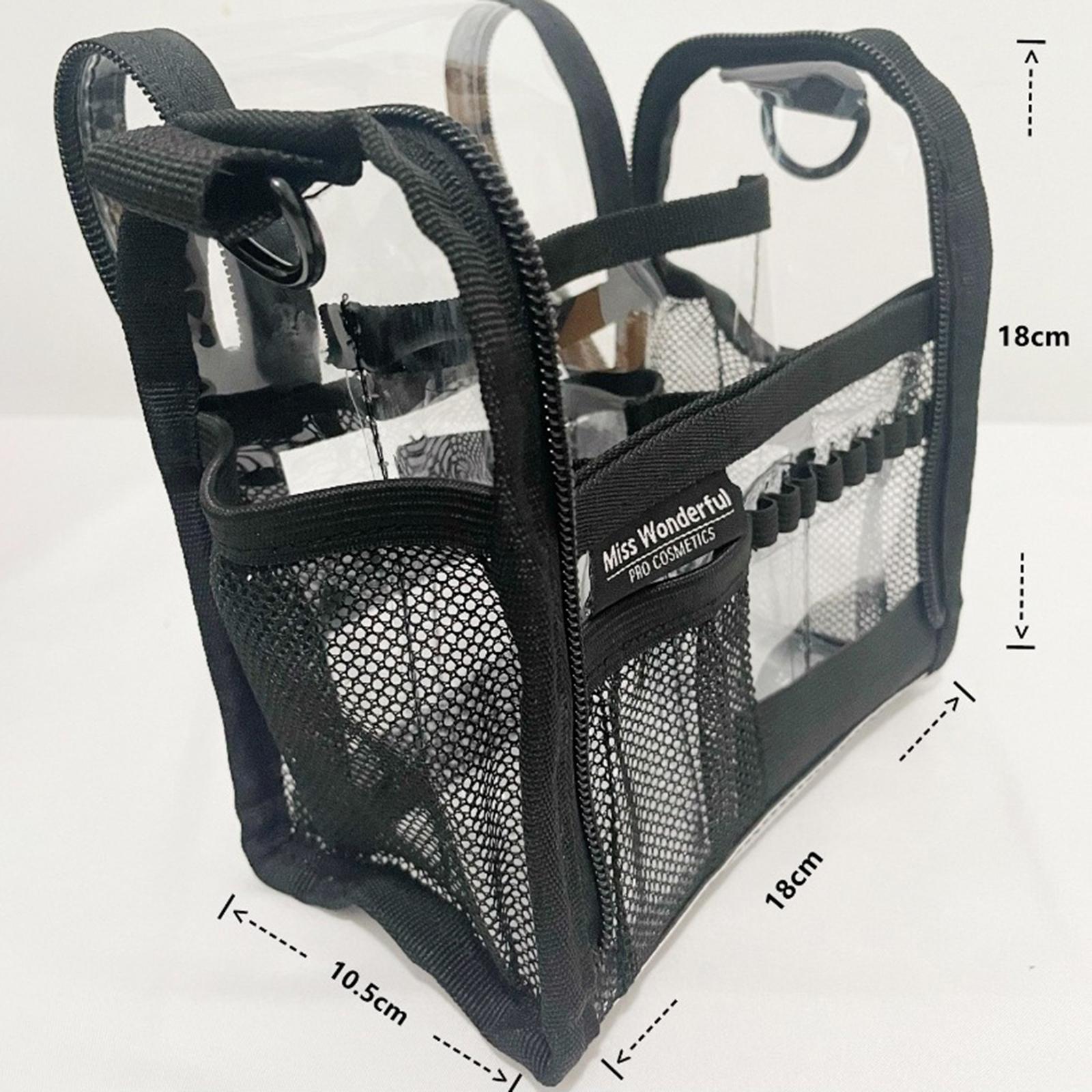 Clear Toiletry Bag Large Clear Makeup Bag Travel Cosmetic Bag, Makeup Artists Bag for Bathroom Office Home