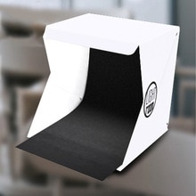 1 stücke Mini Falten Leuchtkasten Fotografie LED Licht Weichen Kasten Foto Schreibtisch Studio Foto Hintergrund Bausatz Leuchtkasten für DSLR Kamera