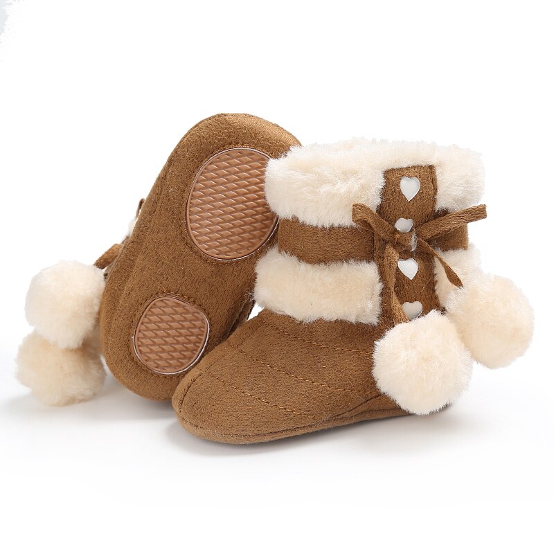 Winter Snowboots Voor Pasgeboren Baby Meisjes Booties Warm Houden Pluche Binnenkant Anti-Slip Baby Baby Peuter Cute Soft bodem Schoenen Ugg