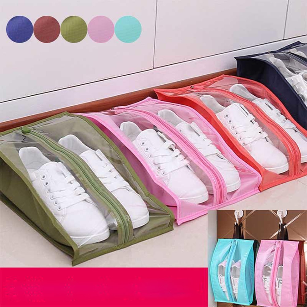 Waterproof Shoes Bag Travel Portable Shoe Storage Bag Organizer Dust Bags Zipper Dustproof Shoes Storage Pouch