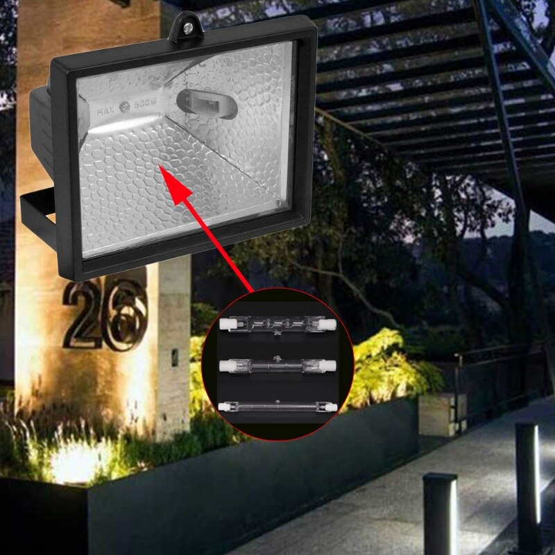 R7s halogen lineær lyspære 100w/150w/500w 78mm/118mm dobbelte  ac 220-240v 28tc