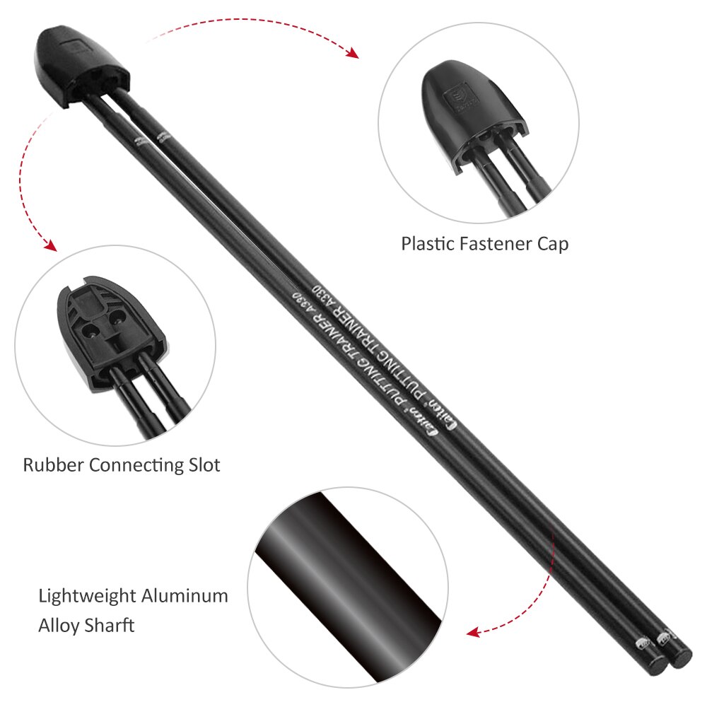 Golf Putting Training Aid-Putter de entrenamiento de Golf se adhiere a la mayoría de los correctores de Swing de Golf de eje de Putter