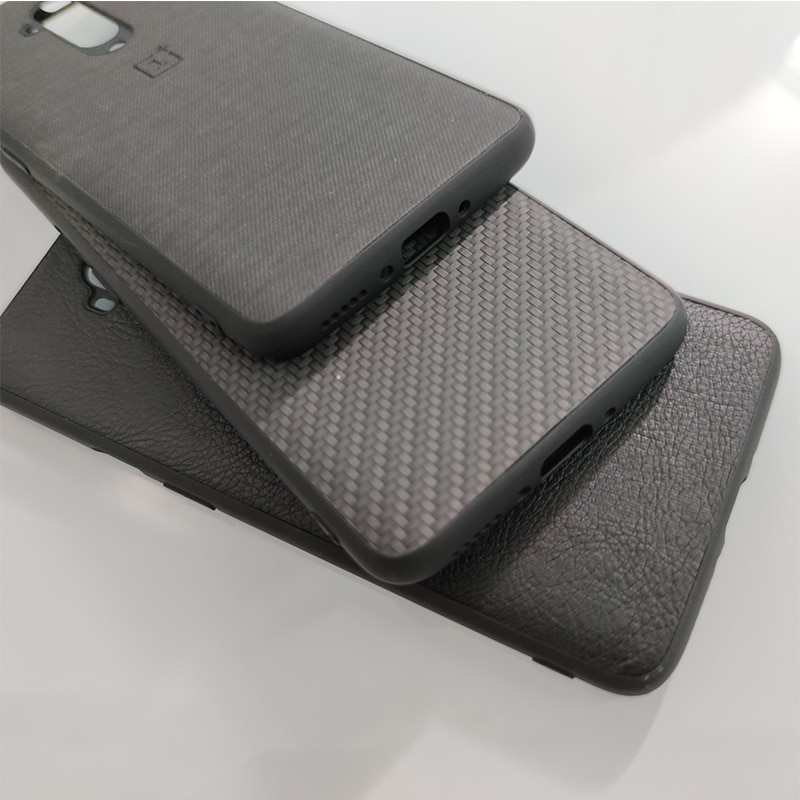 Telefoon Geval Voor Oneplus 7T 8 Pro Een Plus 7T 8 Pro Beschermhoes Karbon Carbon Zandsteen Nylon bumper Case Back Cover Shell