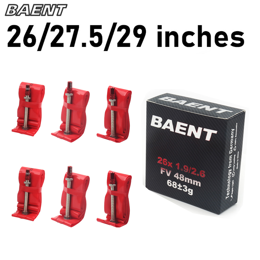 Baent TPU chambre à air de vélo ultralégère 29 pouces pneu de VTT 27.5 26 pouces 48mm valve française 1.26-1.75 1.9-2.7 pièces de vélo