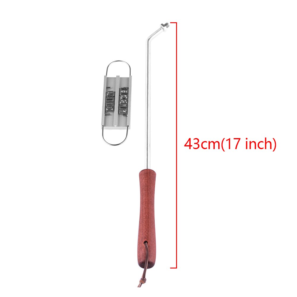 1 Set Grill DIY Steak Meat Branding Iron Signature Name Marking Stamp BBQ Changeable Letters Signature Iron