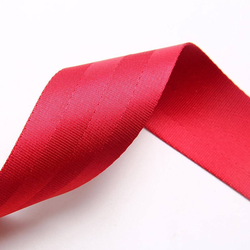 car seatbelt webbing,50mm seatbelt webbing,nylon seat belt safety belt 1.2mm thickness red color 2inch nylon web