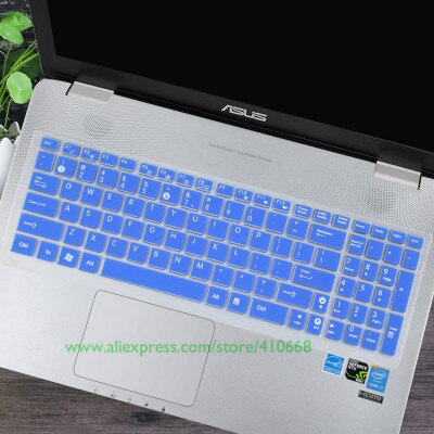 Laptop keyboard Cover Skin For Asus N76 N76V N76VB N76VJ N76VM N76VZ N750 A73 ZX70 GL702 K751 A751 FX71 Pro S V J L 17.3 inch: Blue